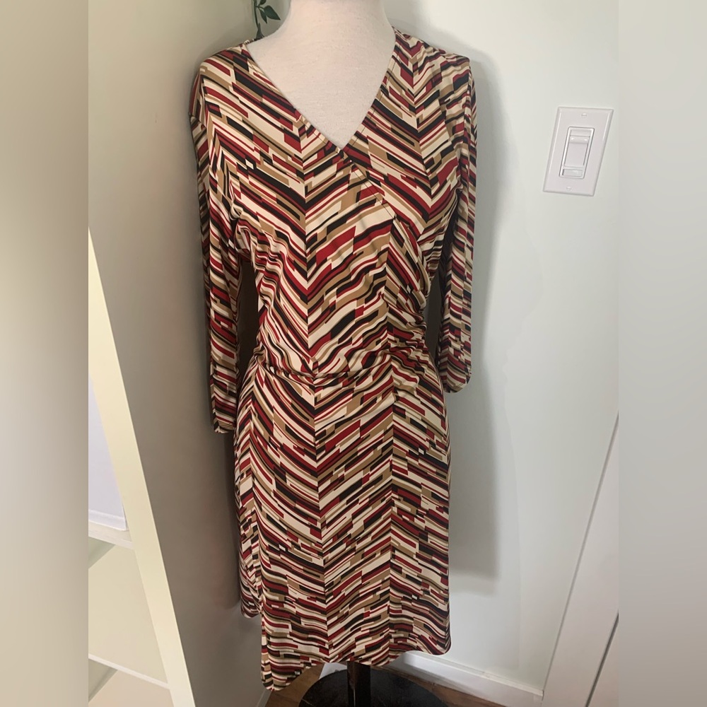 Chevron Patterned Dress M